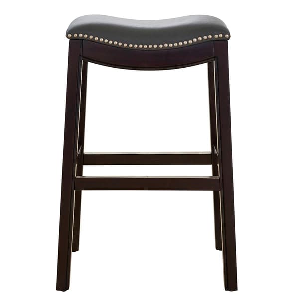 New Ridge Home Goods Julian 30in. Bar-Height Wood Barstool