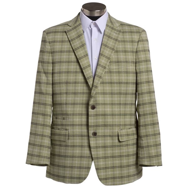 Mens Steve Harvey Plaid Suit Jacket - Green - image 