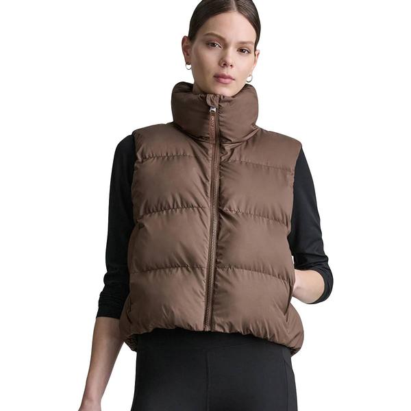 Womens DKNY Sport Mock Neck Puffer Vest - image 