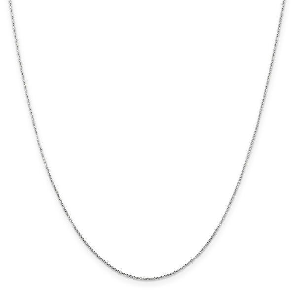 Gold Classics&#40;tm&#41;10kt White 0.80mm 18in. Cable Chain Necklace - image 