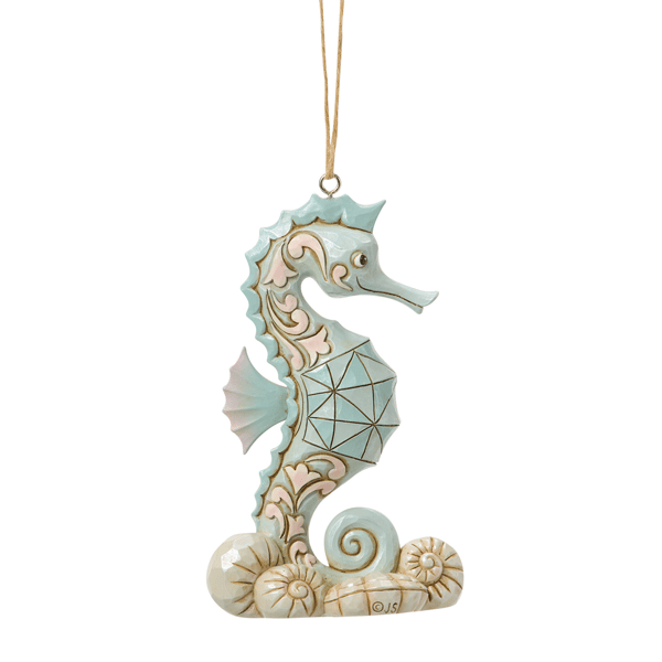 Jim Shore Heartwood Creek Sea Horse Hanging Christmas Ornament