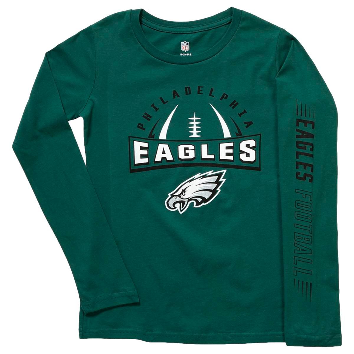 Boys (8-20) Eagles Redzone Long Sleeve Solid Football Tee,New Products : American Fashion Style Bags On Sale