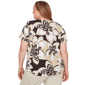 Plus Size Alfred Dunner Detail Driven Floral Stained Glass Blouse - image 2