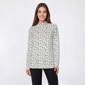 Petite Hasting & Smith Long Sleeve Mock Neck Dog Tee - image 1