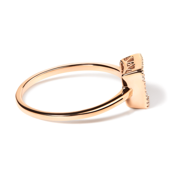 Haus of Brilliance Rose Gold 1/3ctw. Princess Cut Diamond Ring
