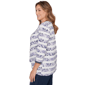 Plus Size Ruby Rd. Jetsetter Floral Chevron Knot Front Blouse - image 4