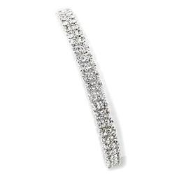 Rosa Rhinestones 2-Row Stretch Bracelet