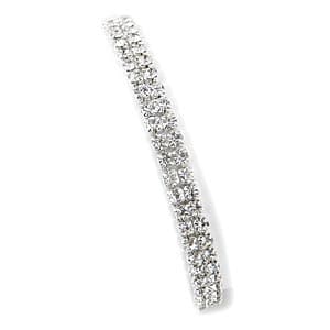 Rosa Rhinestones 2-Row Stretch Bracelet - image 