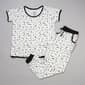 Juniors Pillow Talk Short Sleeve Dream Script Joggers Pajama Set - image 1