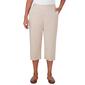 Plus Size Alfred Dunner Classic Neutrals Twill Pull On Capris - image 1