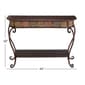 9th & Pike® Dark Brown Traditional Metal Console Table - image 3