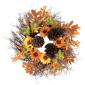 Northlight 24in. Sunflowers & Pinecones Thanksgiving Wreath - image 1