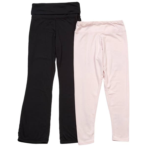 Girls (7-16) No Comment 2pk. Solid Flared & Skinny Leggings