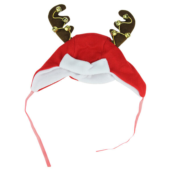 Northlight Seasonal  Christmas Hat with Jingle Bell Antlers - image 
