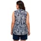 Plus Size Cocomo Sleeveless Pleated Button Front Blouse - image 2