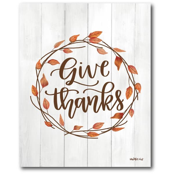 Courtside Market Give Thanks Wall Art - 30x40