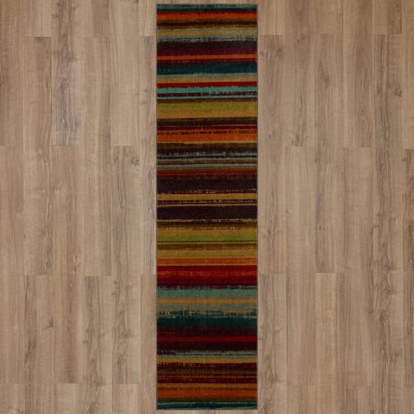 Mohawk Home Boho Stripe Multi Runner - image 
