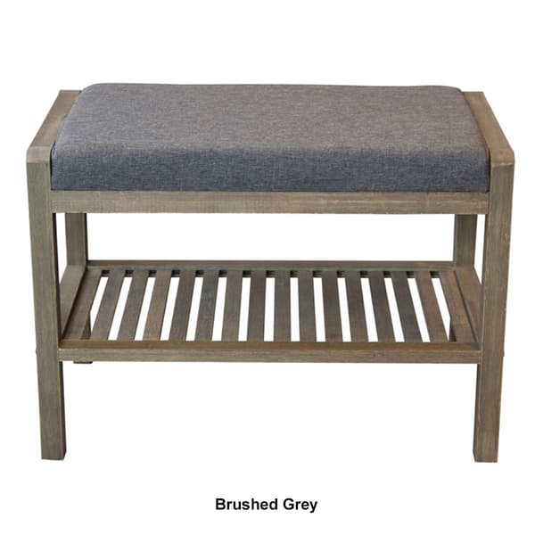 eccostyle™ Solid Bamboo Padded Bench