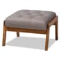 Baxton Studio Naeva Mid-Century Wood Footstool - image 1