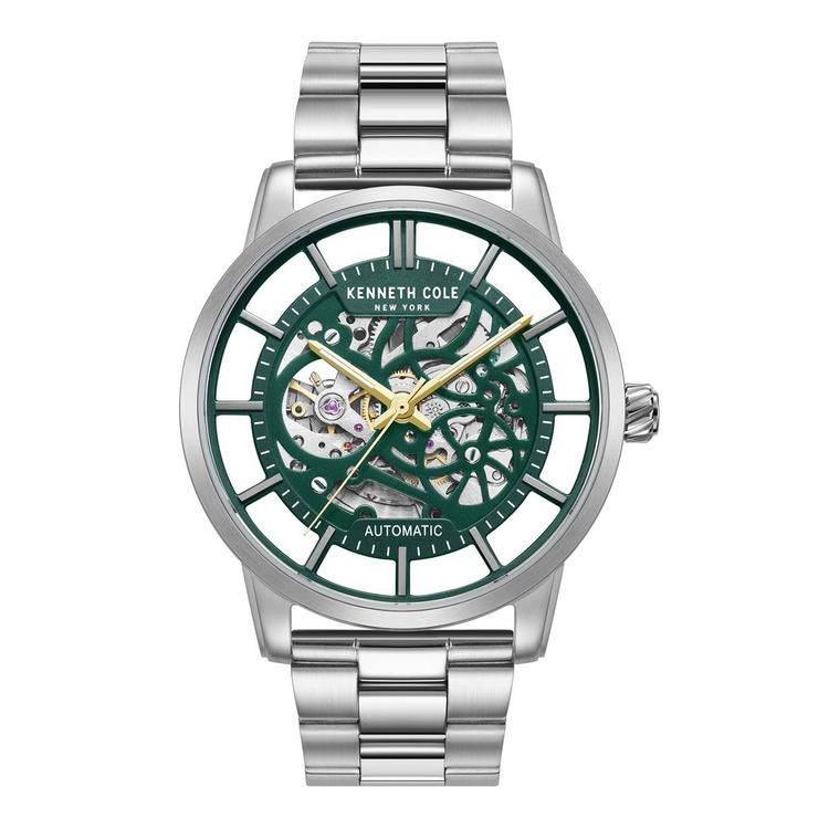 Mens Kenneth Cole(R) 3 Hand Skeleton Automatic Watch - KCWGL2122505