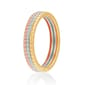 Gold Classics™ 14kt. Mixed Gold 3-Row Stackable Band Ring - image 2