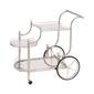 Coaster Chrome and Clear 3-Tier Serving Cart - image 1