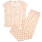 Womens Aerosoles Short Sleeve Diamond Pajama Set - image 1