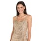Womens R&M Richards Sleeveless Sequin Cowl Neck Evening Gown - image 3