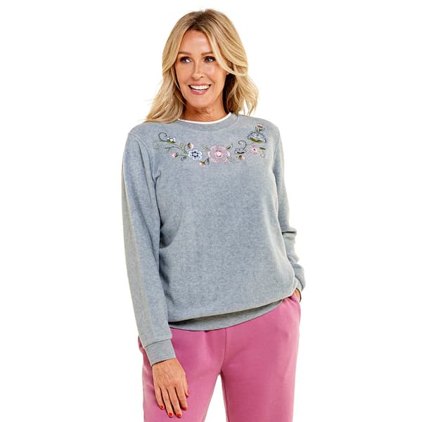 Womens Hasting &amp; Smith Viney Floral Microfleece Sweatshirt