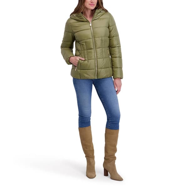 Womens Kensie Puffer Coat with Hood