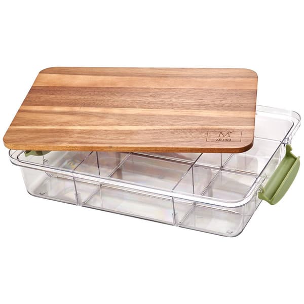 Medici 9 Section Snack Box w/ Acacia Serve Board - image 