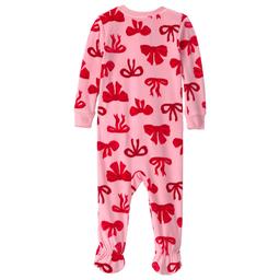 Baby Girl (12-24M) Carter''s® Holiday Bows Footed Pajamas