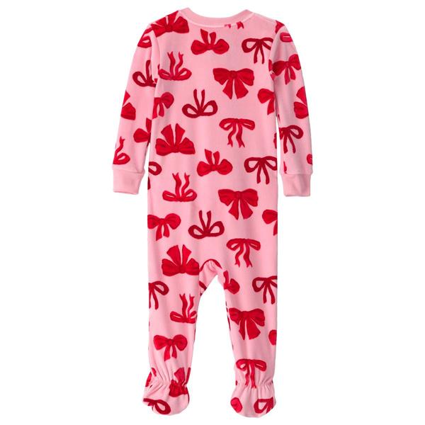 Baby Girl (12-24M) Carter''s® Holiday Bows Footed Pajamas