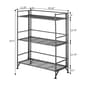 Convenience Concepts Xtra Storage 3-Tier Wide Folding Metal Shelf - image 4