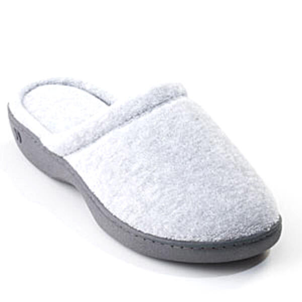 Womens Isotoner Terry Slip On Slippers - image 