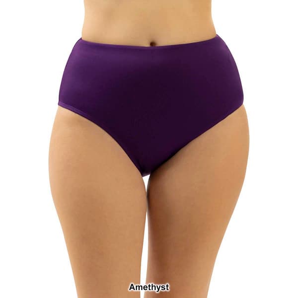 Womens Dolfin® Aquashape High Waisted Solid Swim Bottoms