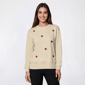 Womens Remi James Long Sleeve Fall Tossed Pumpkin Sweatshirt - image 1