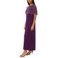 Petite MSK Asymmetric Beaded Capelet Evening Gown - image 1