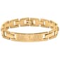 Mens Gold Plated Our Father Prayer ID Bracelet - image 1