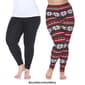 Plus Size White Mark 2pk. Leggings - image 3