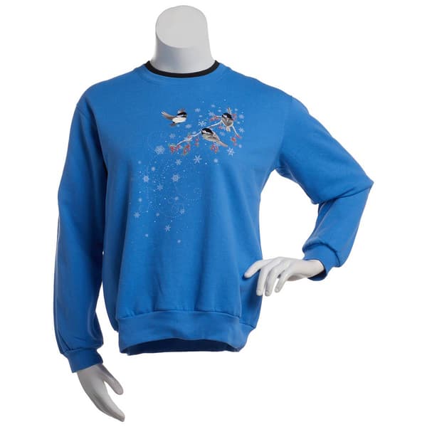 Womens Top Stitch by Morning Sun Berry Branch Sweatshirt - image 