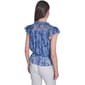 Womens Tommy Hilfiger Ruffle Cap Sleeve Floral Peplum Blouse - image 2