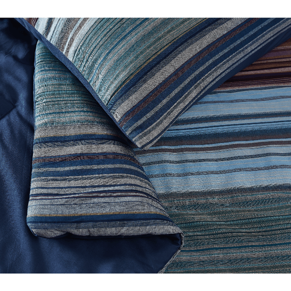 Brooklyn Loom Met Stripe Yarn Dye 3pc. Comforter Set