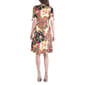 Womens 24/7 Comfort Apparel Paisley Fit N' Flare Dress - image 3