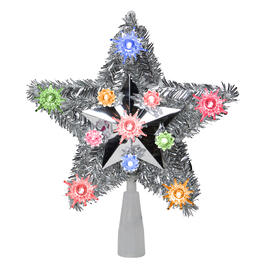 Northlight Seasonal Silver Star Christmas Tree Topper