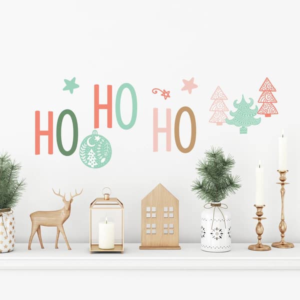 RoomMates&#174; Red & Green & Brown Fa La La La Wall Decals