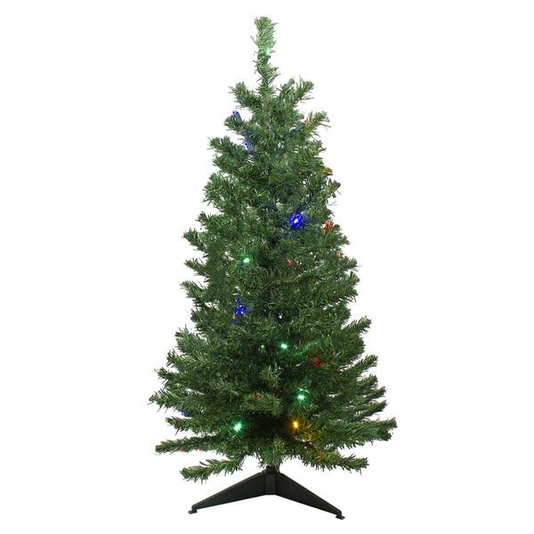 Northlight Seasonal 3ft. Pre-Lit Pine Artificial Christmas Tree - image 