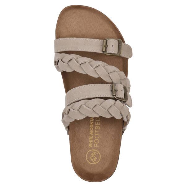 Womens White Mountain Holland Suede Footbeds Sandals