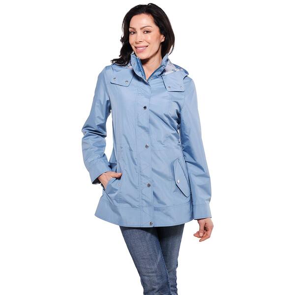 Womens Nicole Miller Anorak Jacket w/Floral Lined Hood - image 