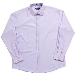 Mens Nautica Regular Fit Dress Shirt - White/Purple